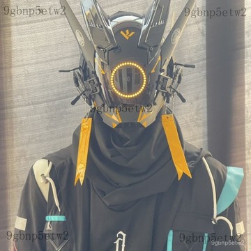 🌸精選🌸 炫酷帥氣麵具 頭盔個性改裝擺拍兒童賽博朋克頭盔機械異形科技感