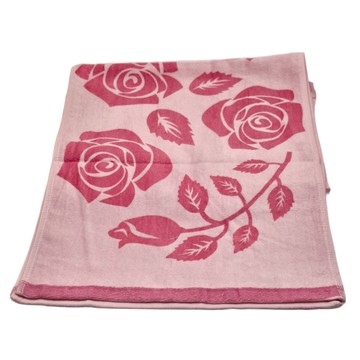 LIFE 來福牌 夏日風情印花毛巾 2條 34x76cm 84g 100%棉 台灣製  紅色  1包