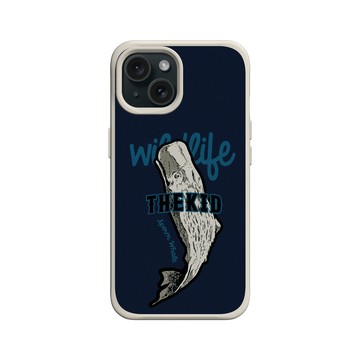 iPhone 15 SolidX 貝殼灰 - KID - 海抹香鯨
