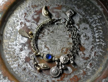 繽紛舊阿富汗金屬與鈴鐺民族風手鍊