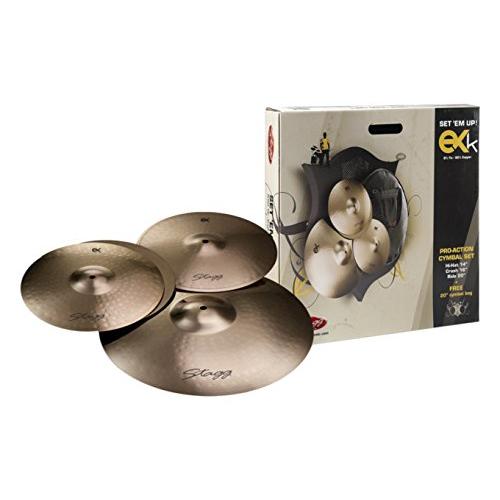 Stagg EXK SET B8 Bronze Cymbal Set with Inch Hi Hats,