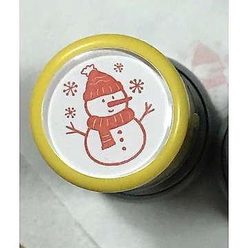 耶誕節系列光敏印章-印面1.7公分集點章，活動章關卡印章雪人印章派萬聖節派對印章