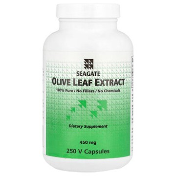 Seagate, 橄欖葉提取物，450 毫克，250 粒素食膠囊