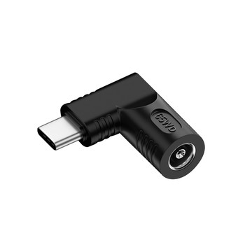 Kamera 6.0*1.4/6.5*1.4mm DC母輸入 轉 Type-C/ USB-C 輸出65W 支援5V/9V/20V PD電源轉接頭