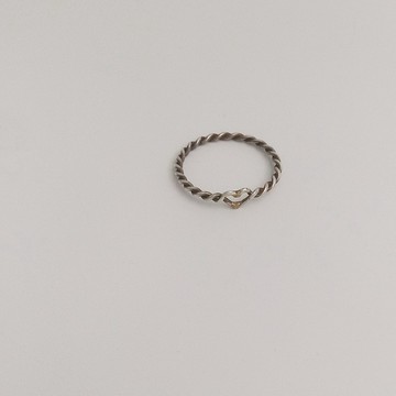 心型纏繞戒 純銀線戒