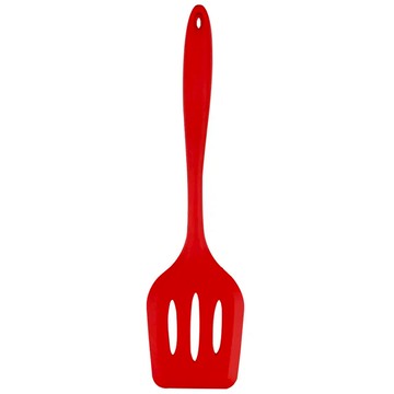 CLARE 絢彩矽膠廚具漏煎匙 CL-384030  紅色  1支