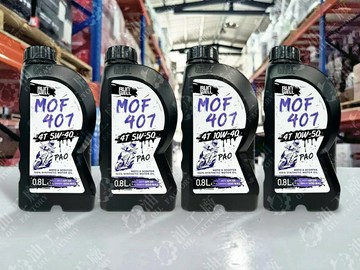 『油工廠』整箱12罐 RUN WELL MOF407 4T 全係數 全合成 PAO 機車 機油 SN MA2 自有品牌 0.8L 1L