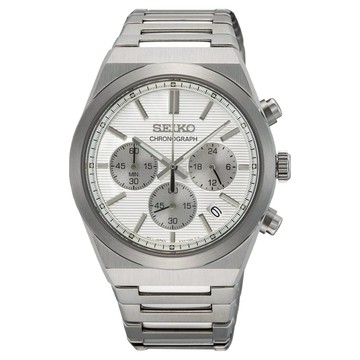 Seiko 精工 CS系列 經典三眼計時男錶 SSB451P1 8T63-02F0S 40mm  藍色