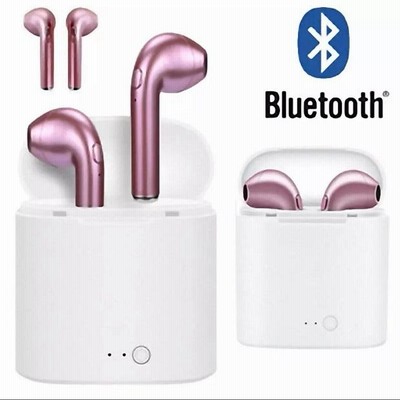 Bluetooth イヤフォン i7S バッテリー内蔵 充電ケース付き ワイヤレス