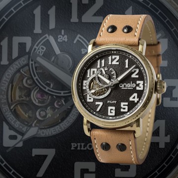飛行系列1.0 古銅色殼+卡其色皮帶