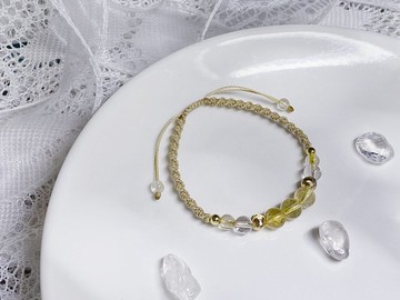 金色稻穗|黃水晶、白水晶、鈦晶