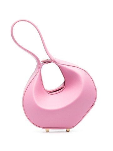 Patrizia Pepe - Hobo bangle tote - women - Calf Leather/Polyester - One Size - Pink