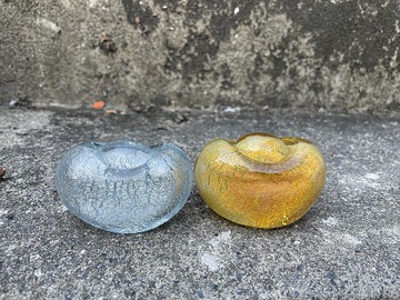 水晶玻璃 金箔銀箔 招財元寶 金銀滿載 紙鎮