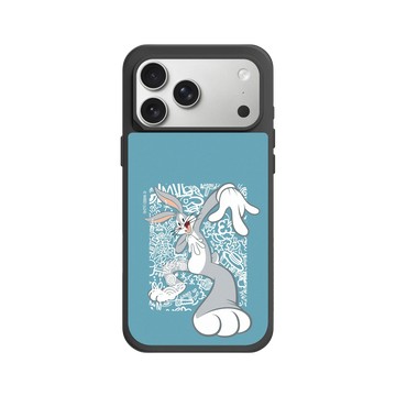 iPhone 17 Pro Max SolidX 黑 - 樂一通 Looney Tunes - 亂花系列-兔巴哥