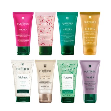 FURTERER 紫苑草/三項森/金縷梅/複方精油/胺基酸 髮浴50ml-同款3入 (多款任選)--旅行小樣