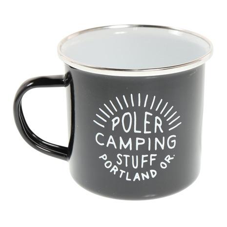 ポーラー CAMP MUG ブラック アウトドア キャンプ レジャー BBQ バーベキュー マグカップ コップ 食器 214ACU9101-BLK