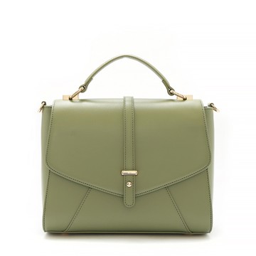 ANNA DOLLY 知性輕甜Sweety兩用黛西包(大) 雪松綠