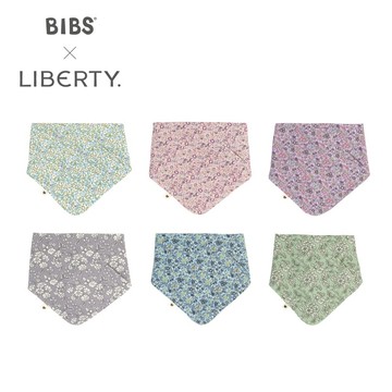 丹麥BIBS X Liberty Bandana Bib 有機棉圍兜 口水巾【GleeKids樂寶】