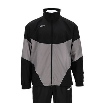 Mizuno Sports Style 男款 黑灰色 潑水 反光 網布 立領 運動 休閒 外套 D2TCC55198