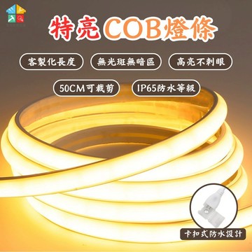 【客製化長度|宅宅照明五金】110V超亮COB燈條 led燈帶 防水燈條 柔性不見燈珠 居家客廳 電視牆 軟燈條氛圍裝飾