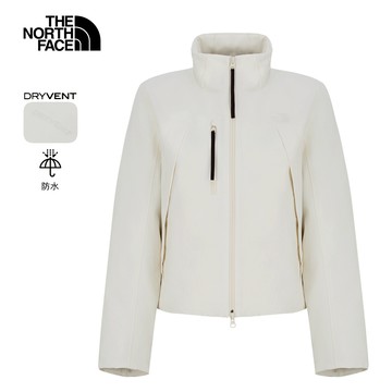 UE女款米白色DRYVENT防水鋪棉外套｜8E6AQLI