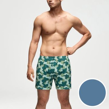 Mr. DADADO-迷彩流蹤 4L印花四角男內褲(灰紫藍色)GHQ612N5