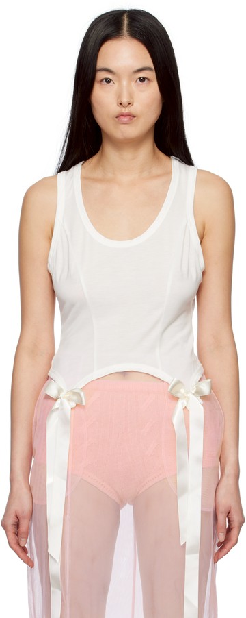Simone Rocha 灰白色 Bow Tail Easy 背心