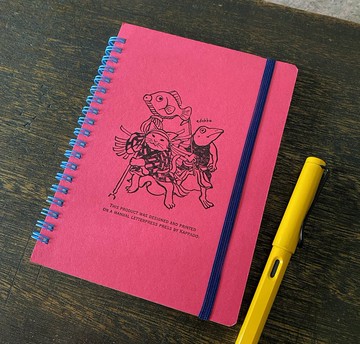 B6 尺寸 2026 年附行事曆活頁筆記本 好朋友 螢光黃綠