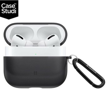 強強滾p-CaseStudi Explorer AirPods Pro 充電盒保護殼(含扣環)-黑色