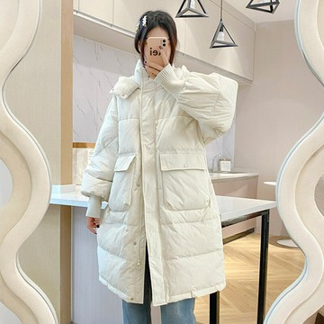 【巴黎精品】現貨+預購 真羽絨90%白鴨絨羽絨衣羽絨外套-中長版保暖連帽百搭女外套6色a1do33