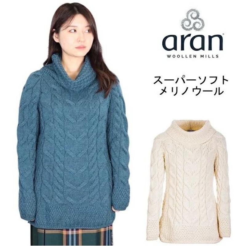 アランウーレンミルズ ARAN WOOLLEN MILLS タートル レディース ボトルネック セーター スーパーソフト タートルネック ブラウス  ドルマン | LINEショッピング