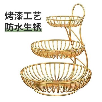 🔥臺灣出貨🍎水果果盤水果籃客廳家用茶幾餐桌創意零食糖果水果盤收納多層輕奢