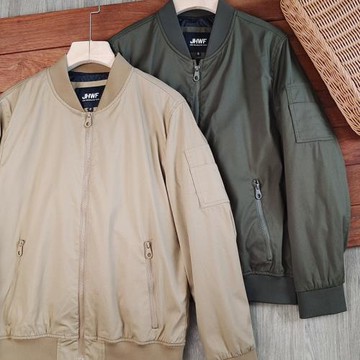 出口品質單！秋季新款男士棒球領短款休閑夾克純棉紗卡百搭外套