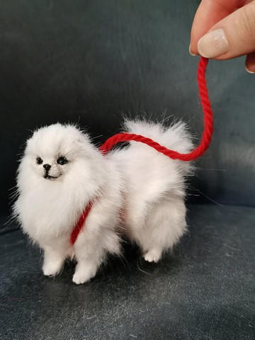 狗狗逼真的動物毛絨玩具！藝術娃娃可擺姿勢！個性化禮物