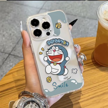 免運+隔日🚚Magsafe磁吸手機殼 歡快哆啦A夢C 蘋果17promax 16 15plus14 13 1211防摔