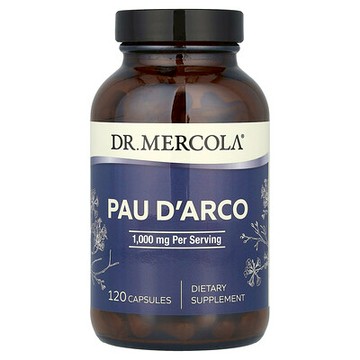 Dr. Mercola, 保哥果，120 粒膠囊（每粒膠囊 500 毫克）