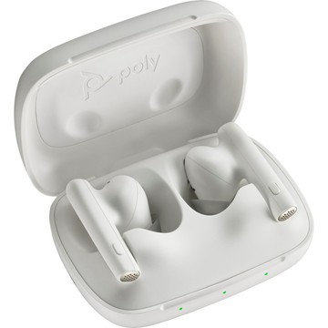 Poly Voyager Free 60  Microsoft Teams 認證 USB-C  真無線藍芽耳機(白)