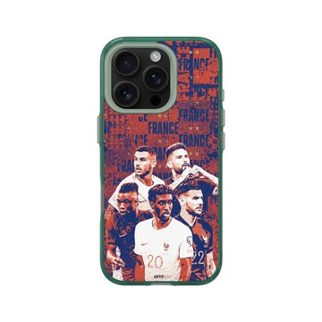 iPhone 16 Pro Clear 憂墨綠 - FFF - France National team - Pattern