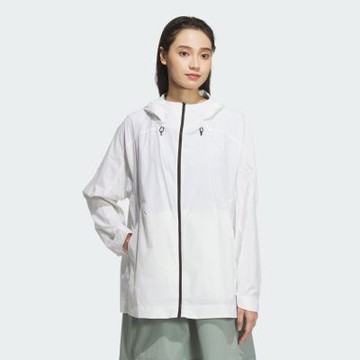 ADIDAS 愛迪達 阿迪達斯 女 風衣外套-白色系-MT UPF SHACKET-JM8828