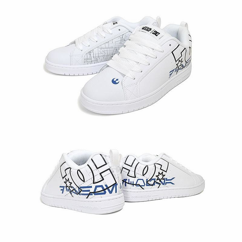 DC SHOES STAR WARS COURT GRAFFIK WHITE/BLUE dm222109-wbl