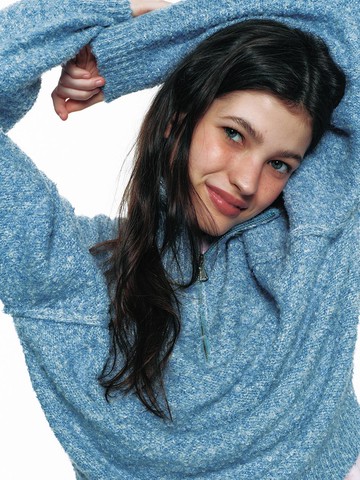 BECCA KNIT ZIP UP PULLOVER_BLUE