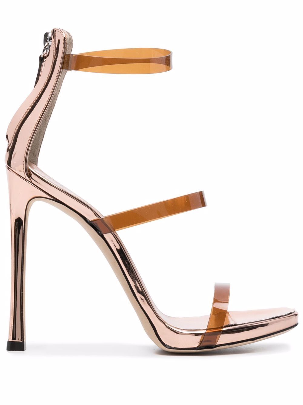 Giuseppe Zanotti - high heel pumps - women - PVC/Calf LeatherCalf LeatherCalf Leather - 39 - Gold