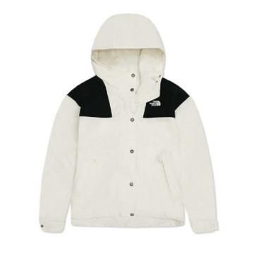 The North Face 女新款 3效能 防水透氣防風耐磨連帽外套(亞洲版型)/夾克.風雨衣/DryVent全壓膠.登山健行/7QSI-N3N 米白