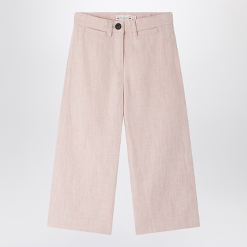 Gersande trousers in pink linen blend