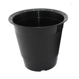 【單層圓形控根蘭花盆-DR100A外盆-內徑10*外徑12.5*高11.5cm-10件/組】 PP環保塑膠套盆 可吊盆 蘭花專用盆-5101023