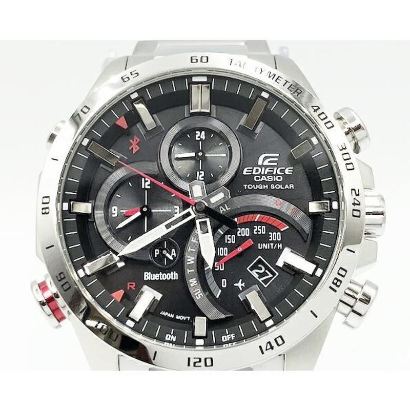 カシオ エディフィス CASIO EDIFICE Bluetooth ブルートゥース 対応 ソーラー 腕時計 メンズ TIME TRAVELLER  タフソーラー EQB-501XD-1A | LINEショッピング