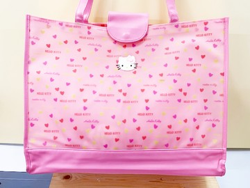 【震撼精品百貨】Hello Kitty 凱蒂貓~Sanrio HELLO KITTY手提袋/收納袋-愛心粉#20526