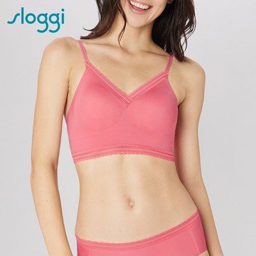 sloggi BODY ADAPT TWIST -Bralette體貼適形背心型無鋼圈內衣 玫瑰粉｜88-376 ZR