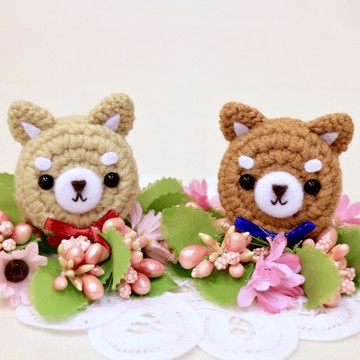 柴犬。伸縮拉環。證件夾