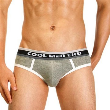 TIKU 梯酷 ~ 陽光男孩 95%棉質三角男內褲 -灰 (GC1227)